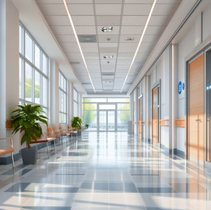 Commercial hallway floor strip and seal service
