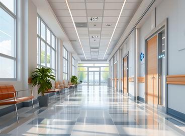 Modern Hospital Hallway