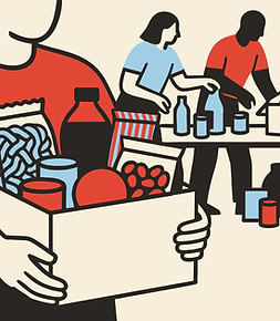 Food Donation Illustration