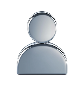 Metallisches Benutzersymbol