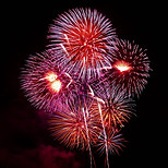 Vivid Fireworks Display