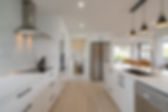 Beautiful modern kitchen in luxury home interior
