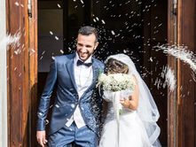 טקס החופה לאחר החתונה, רגע שמח ומרגש של חתן וכלה