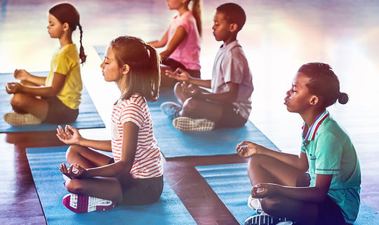 Children Practicing Yoga