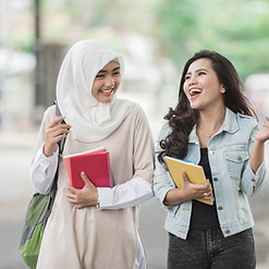 Students Walking Home