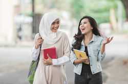 Students Walking Home