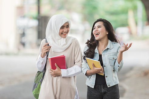 Students Walking Home