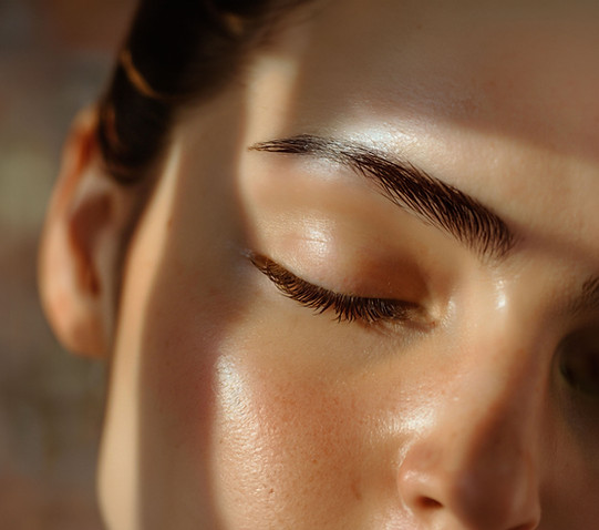 Close-up of woman's face