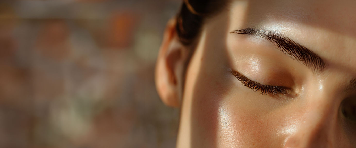 Close-up of woman's face