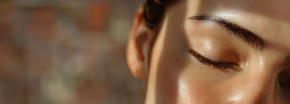 Close-up of woman's face