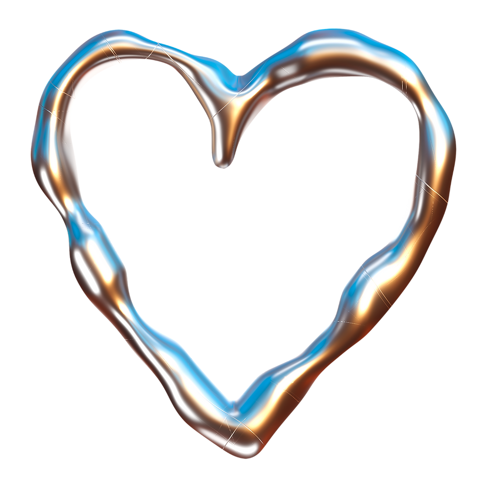 Metallic Heart Shape