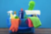 Cleaning set for different surfaces in kitchen, bathroom and other rooms
