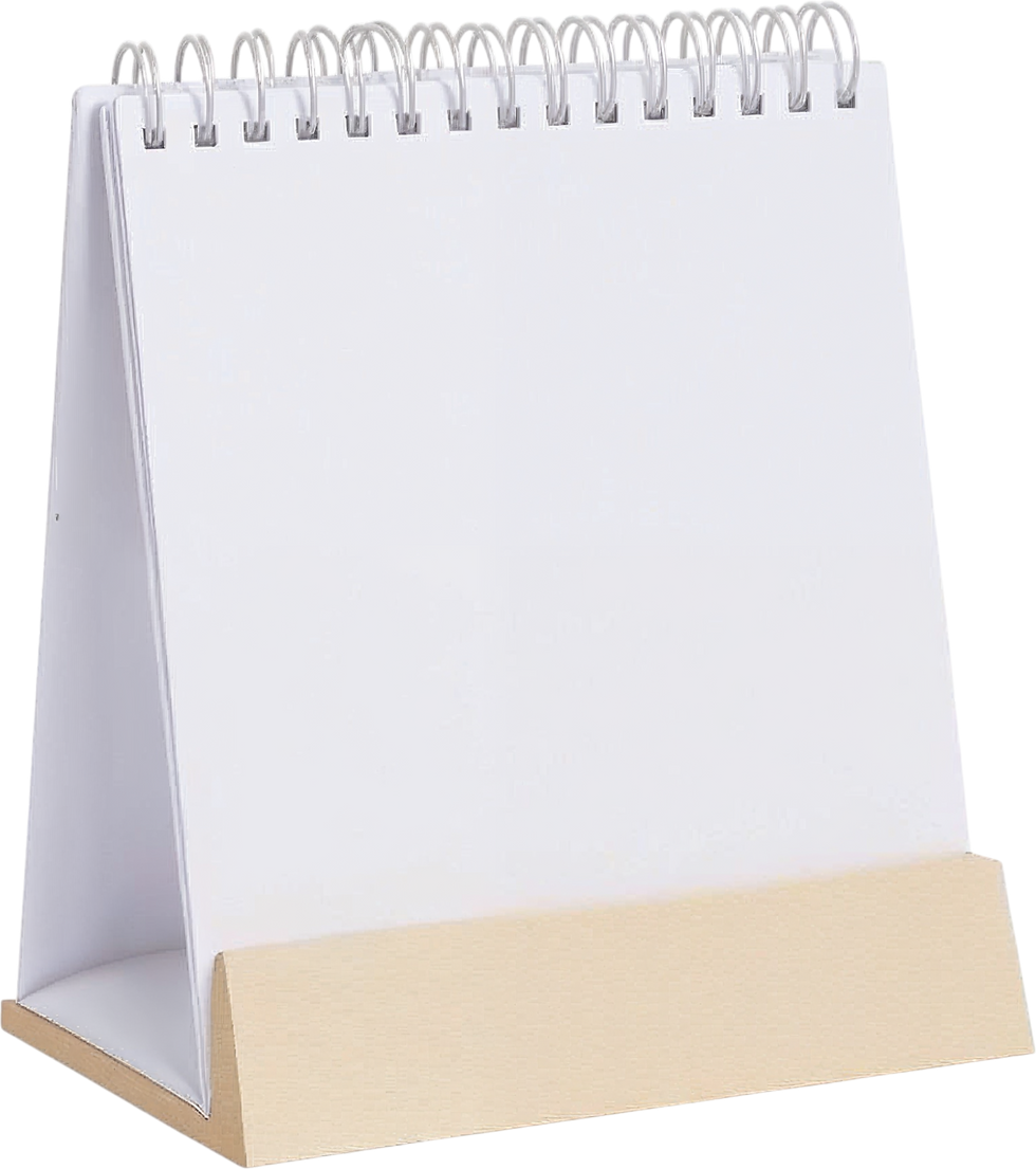 Blank Desk Calendar