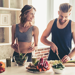 Couple Cooking