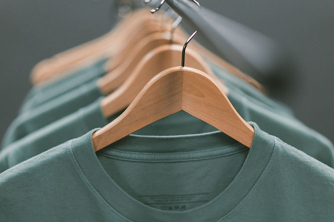 T-shirts on Hangers