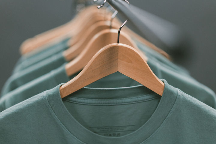 T-shirts on Hangers