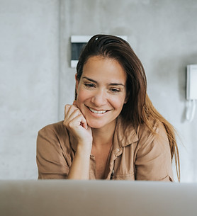Woman Using Laptop