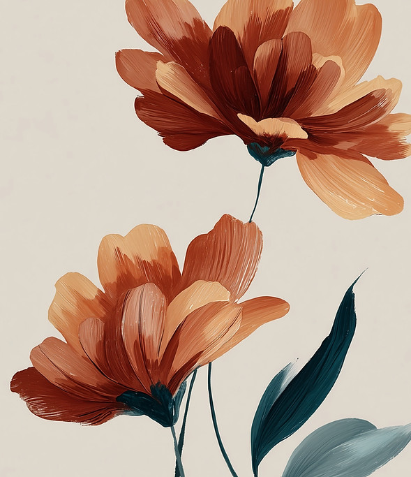 Painted Floral Artwork
