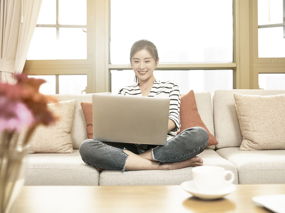 Person Working with Laptop