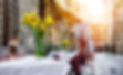 Tisch mit Blumen