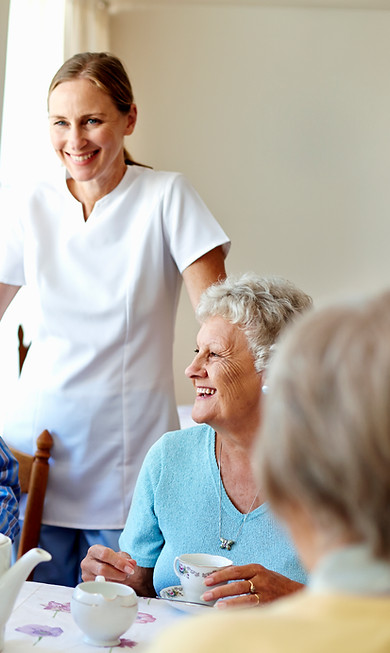 Elderly Group Gathering