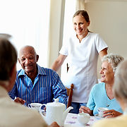 Elderly Group Gathering