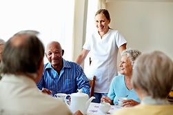 Elderly Group Gathering