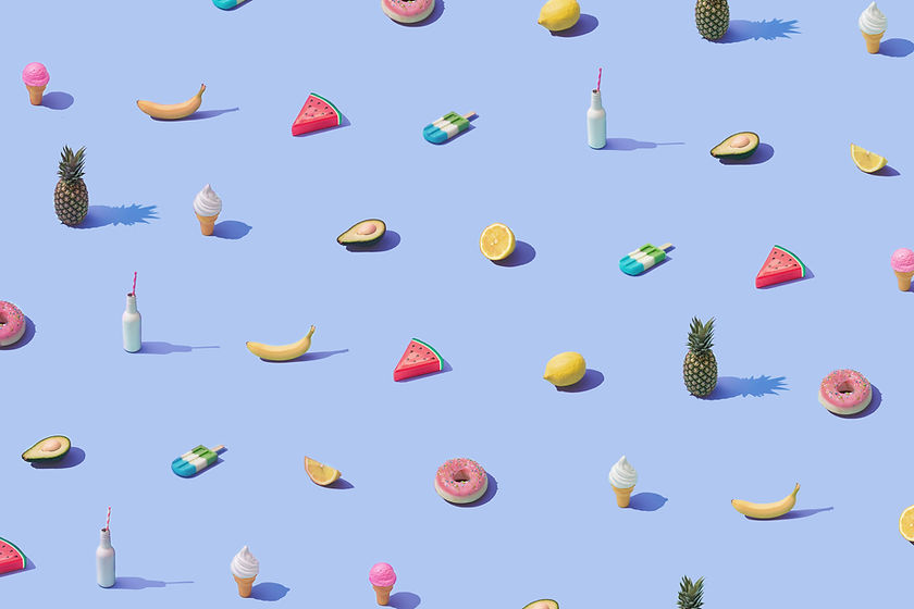 Modèle de nourriture d'été