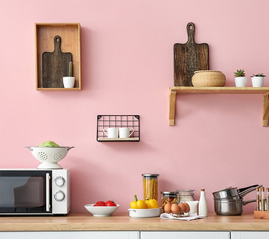 Stylish Pink Kitchen