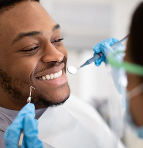 Man at dental appointment