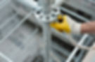 safety worker on a scaffolding system