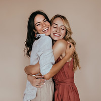 Friends Hugging