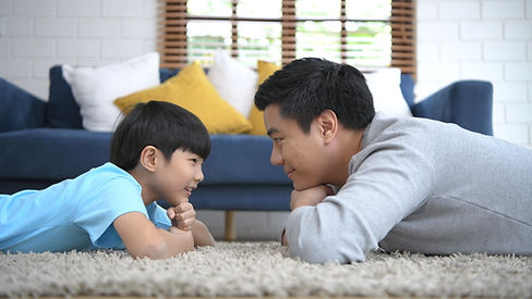 Dad and Son Playing