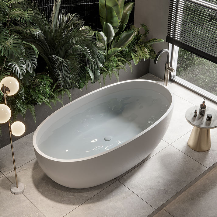Modernes Badezimmer mit Badewanne
