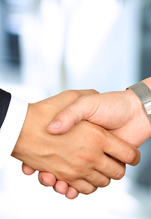 close-up image of handshake