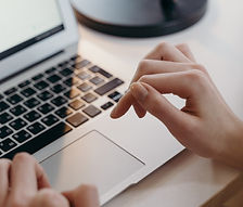 Typing on a Laptop