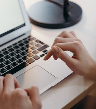 Typing on a Laptop