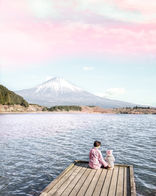 Mother and Daughter by the Lake