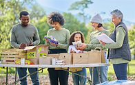 Group Volunteering Outdoors