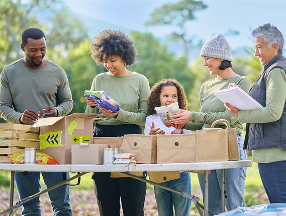 Group Volunteering Outdoors