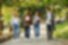 Students walking on campus