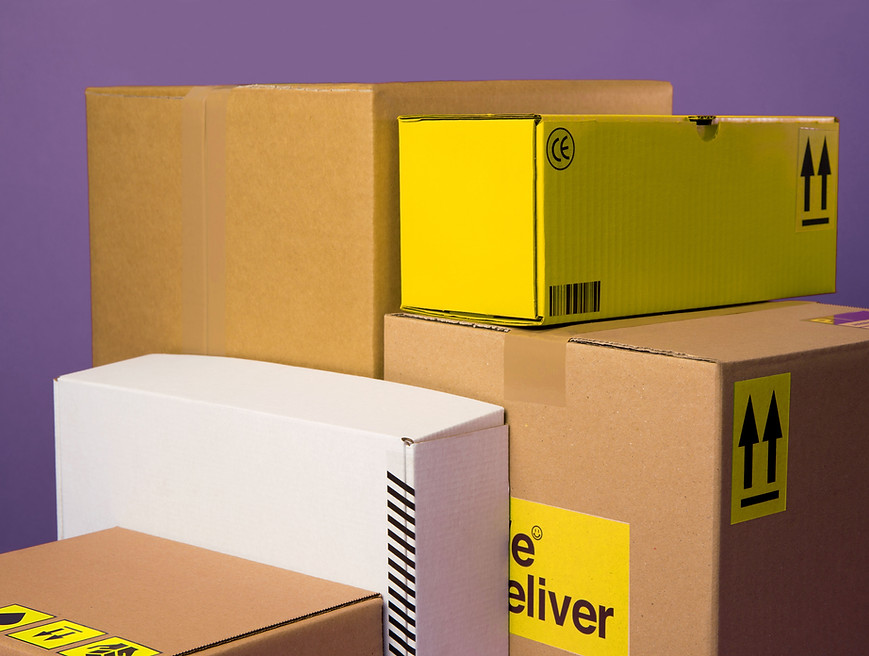 Stacked Shipping Boxes