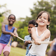 Children Playing Tug of War