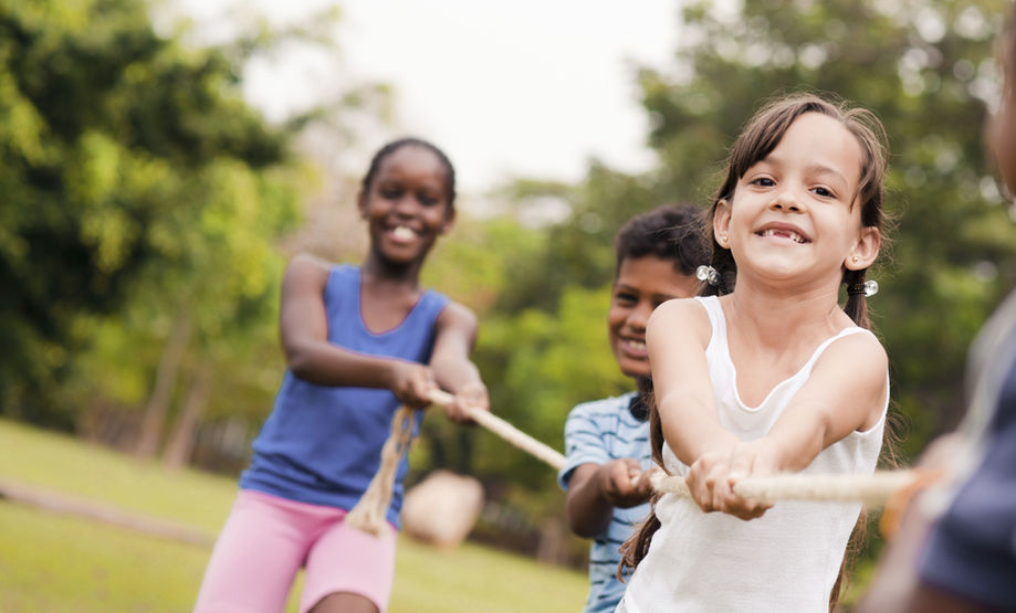 Children Playing Tug of War