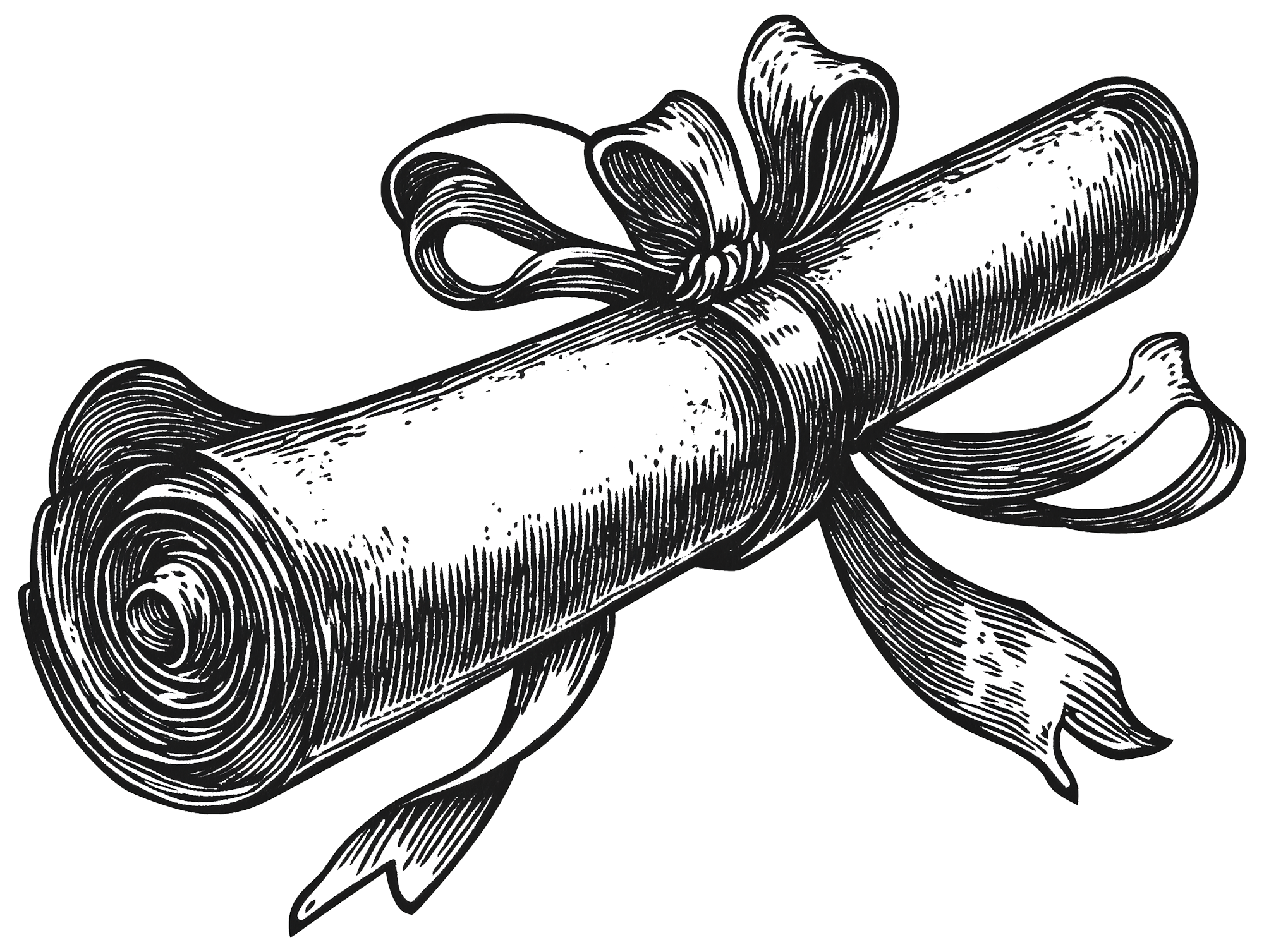 Rolled Diploma Illustration