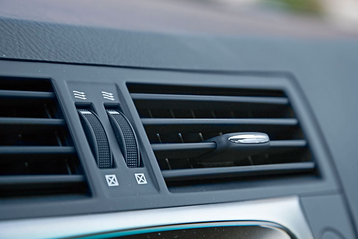 A luxury car's air conditioner