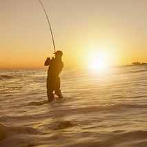 Fisherman at Sunset