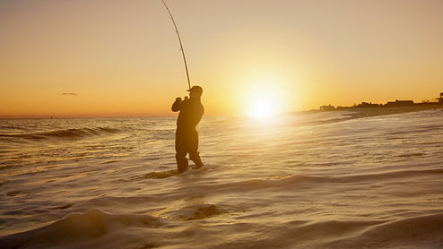 Fisherman at Sunset