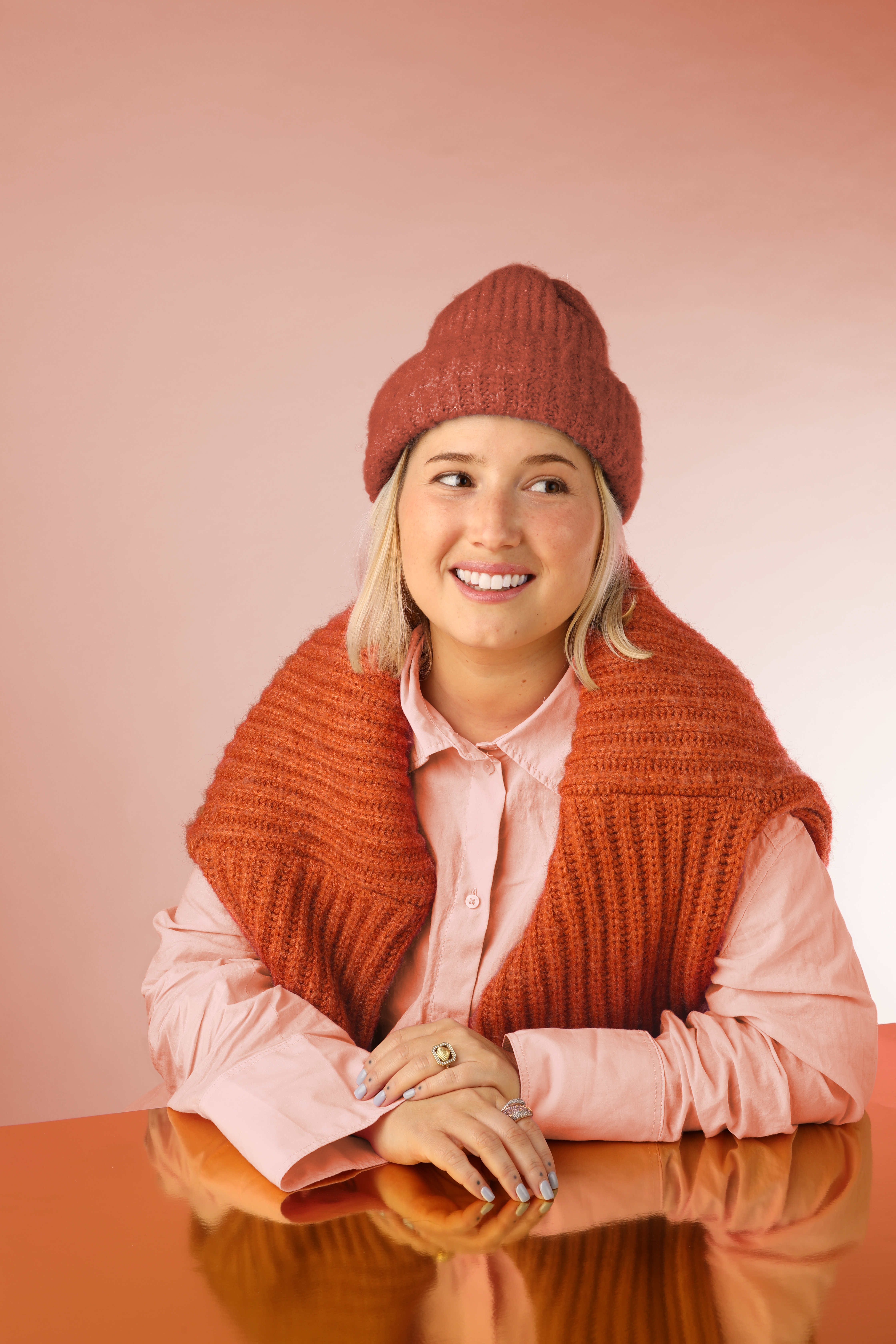 Orange and Pink Portrait