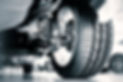 Car tyre and shock absorber
